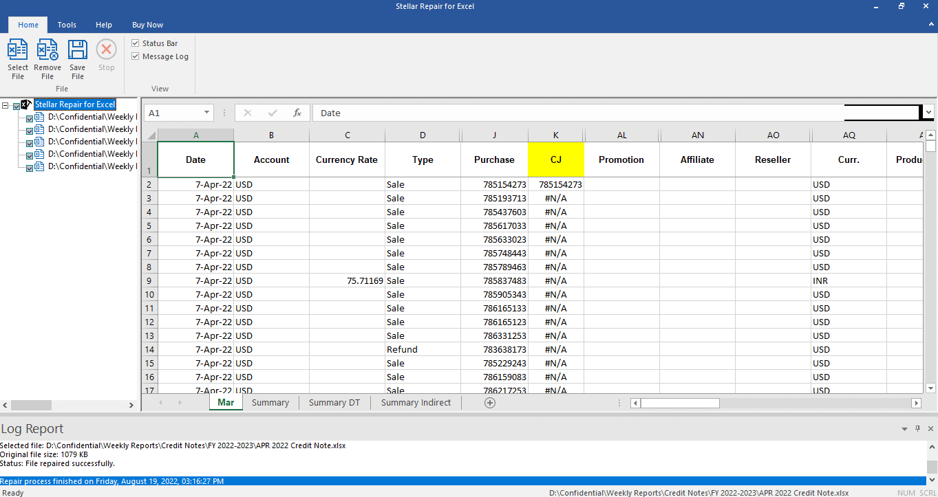 برنامج Stellar Repair for Excel لإصلاح واستعادة ملفات ايكسل
