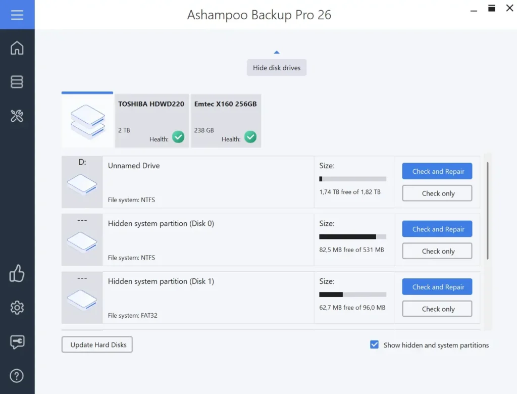 برنامج Ashampoo Backup Pro للنسخ الحتياطي