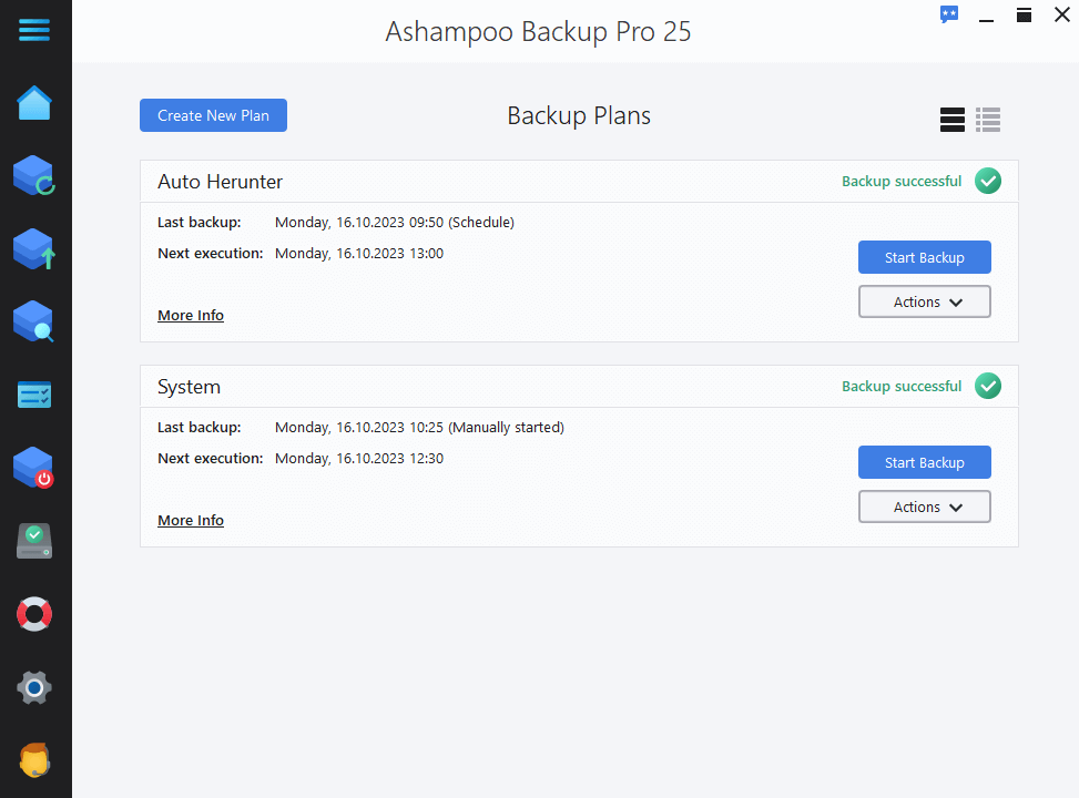 برنامج Ashampoo Backup Pro للنسخ الحتياطي