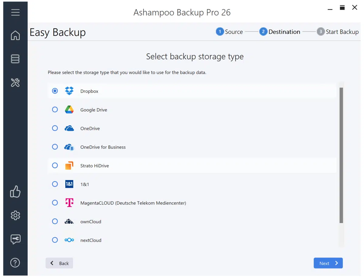 برنامج Ashampoo Backup Pro للنسخ الحتياطي