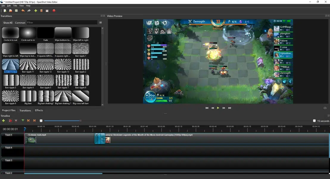 برنامج OpenShot Video Editor لتحرير الفديو