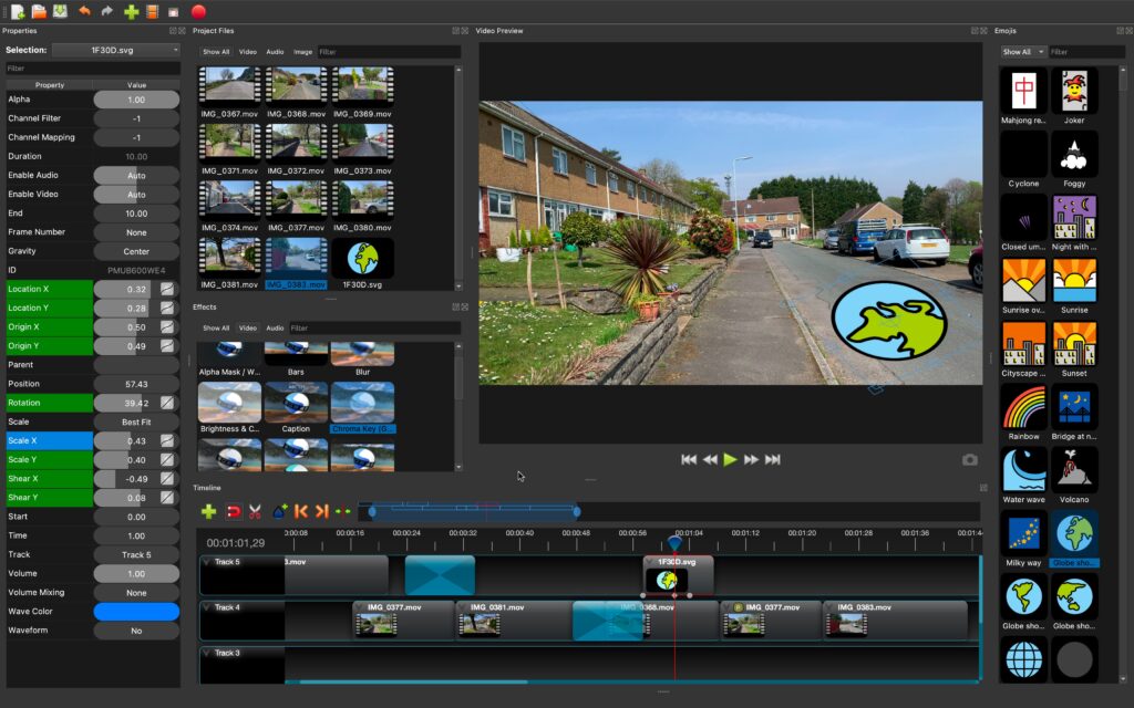 برنامج OpenShot Video Editor لتحرير الفديو