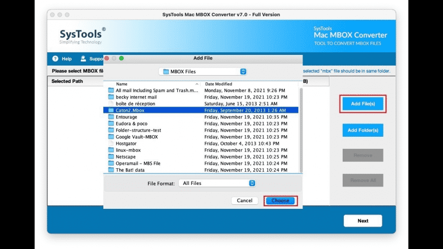 برنامج SysTools MBOX Converter لتحويل ملفات البريد الأكتروني