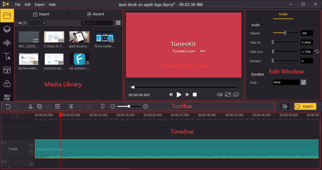 برنامج TunesKit AceMovi Video Editor لتحرير الفديو