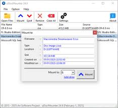 برنامج uDiscMounter لتشغيل الاسطونات الوهمية