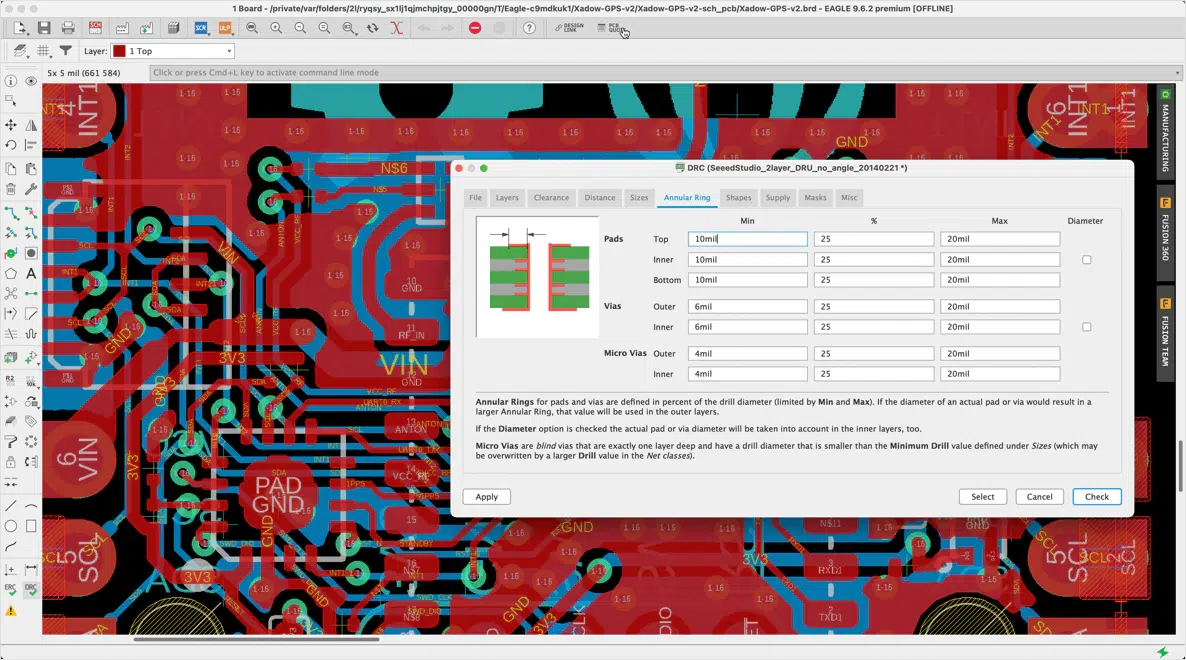 برنامج Autodesk EAGLE Premium لتصميم اللوحات الألكترونية