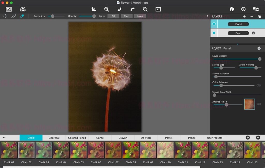 برنامج JixiPix Pastello لتحول صورك إلى لوحات فنية