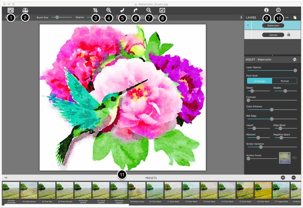 برنامج Jixipix Watercolor Studio لتحويل صورك إلى لوحات مائية