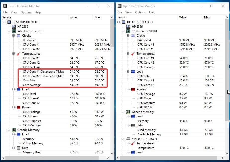 برنامج Libre Hardware Monitor لمراقبة اداء أجهزة الكمبيوتر
