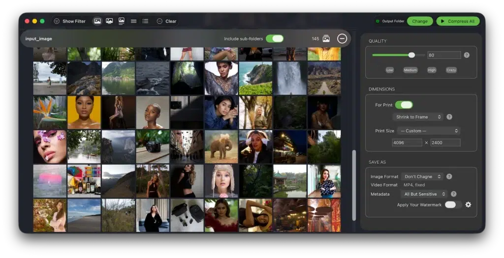 برنامج Mass Image Compressor لتقليل حجم الصور