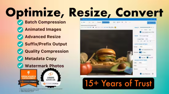برنامج Mass Image Compressor لتقليل حجم الصور