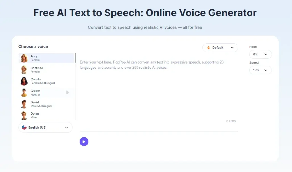 برنامج RealVoice Text to Speech لتحول النصوص إلى كلام