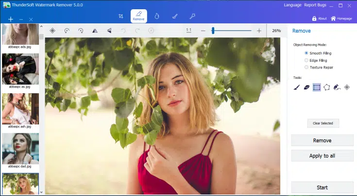 برنامج ThunderSoft Watermark Remover لإزالة العلامات المائية باحترافية