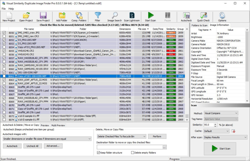 برنامج Visual Similarity Duplicate Image Finder Pro للتخلص من الصور المكررة