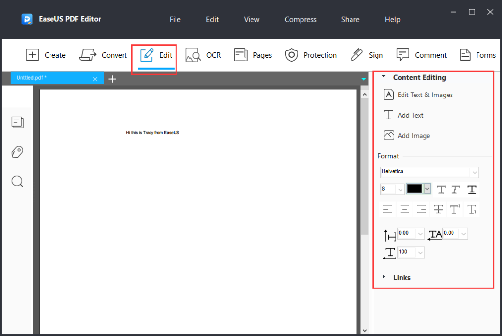 برنامج EaseUS PDF Editor Pro لتحرير ملفات البي دي اف