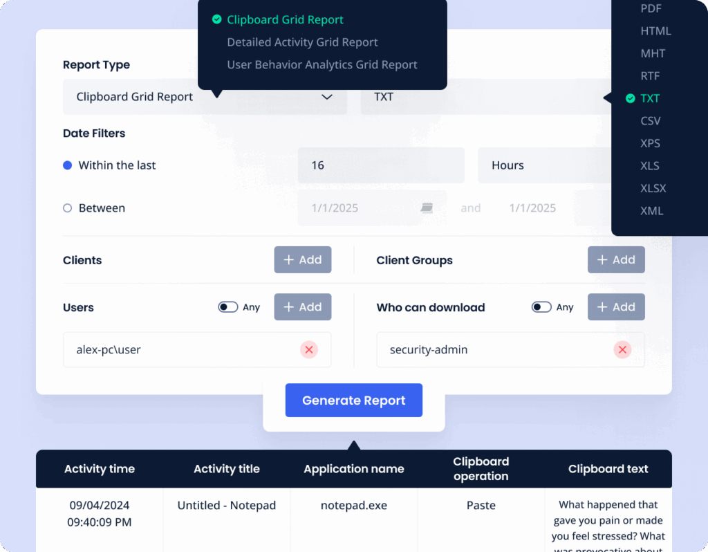 برنامج Relytec All In One Keylogger لمراقبة وحماية حاسوبك