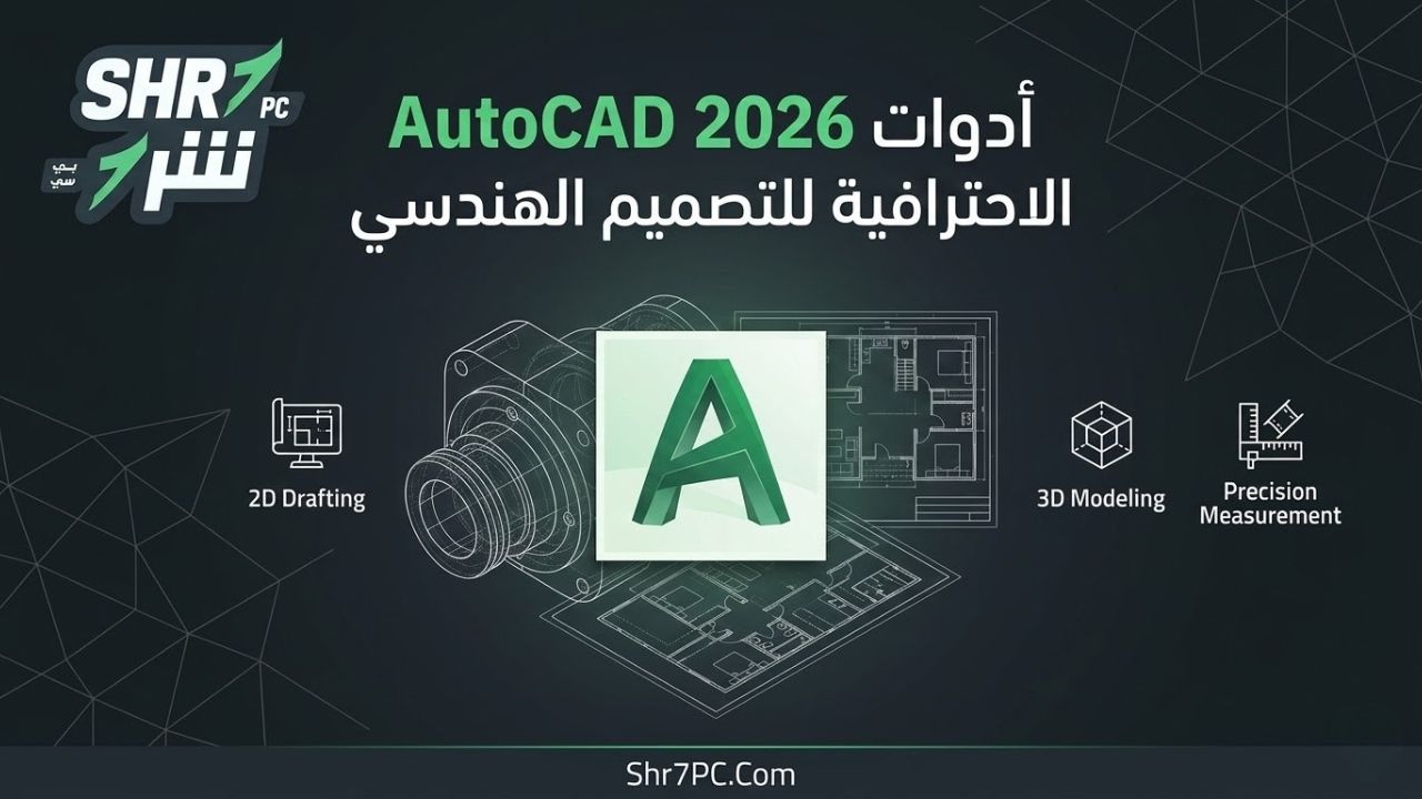 أدوات AutoCAD 2026 الاحترافية للتصميم الهندسي