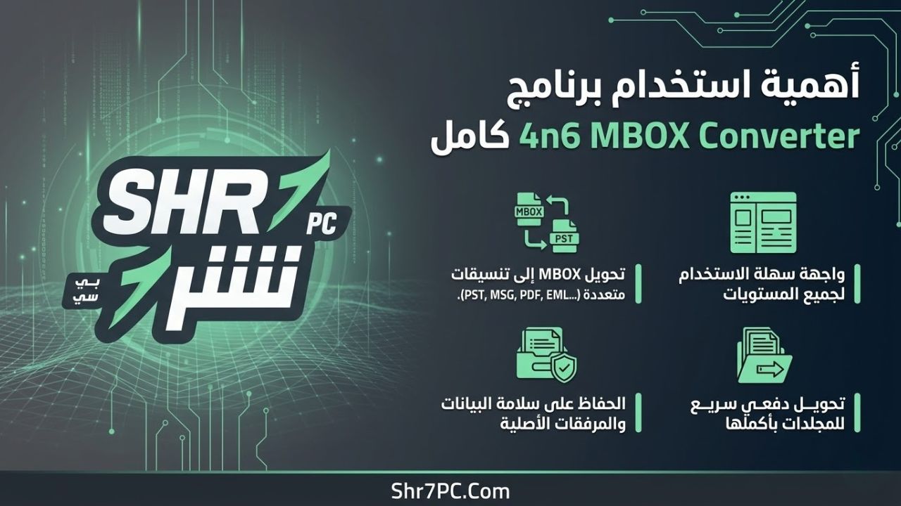 أهمية استخدام برنامج 4n6 MBOX Converter كامل