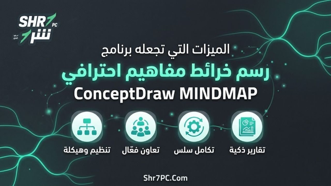 الميزات التي تجعله برنامج رسم خرائط مفاهيم احترافي