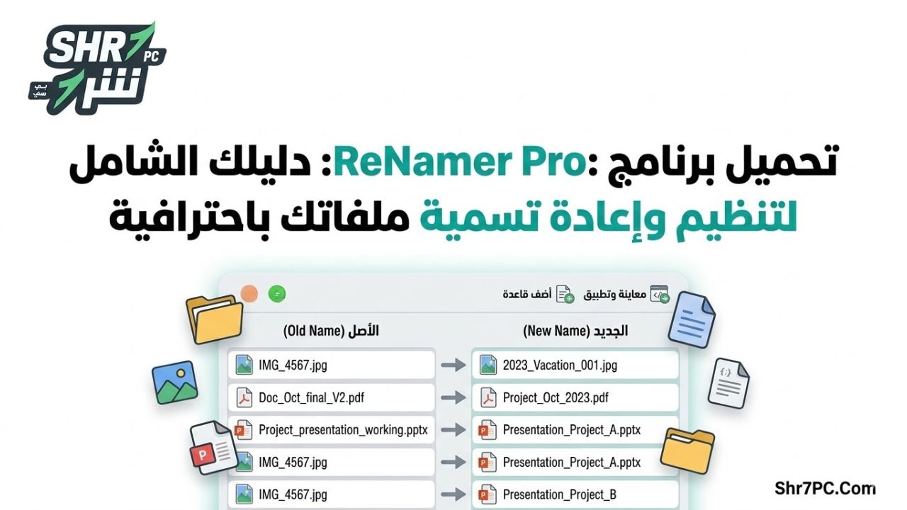 تحميل برنامج ReNamer Pro: دليلك الشامل لتنظيم وإعادة تسمية ملفاتك باحترافية