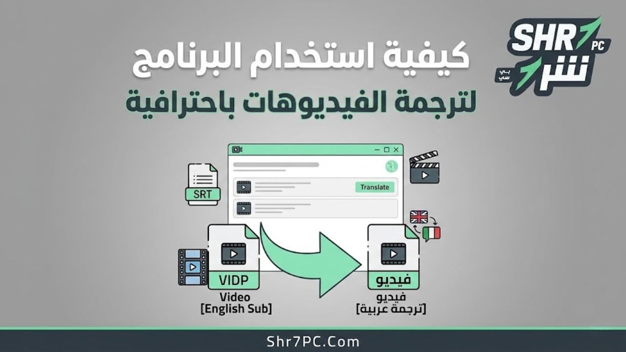 كيفية استخدام البرنامج لـ ترجمة الفيديوهات باحترافية