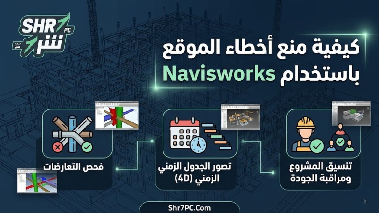 كيفية منع أخطاء الموقع باستخدام Navisworks