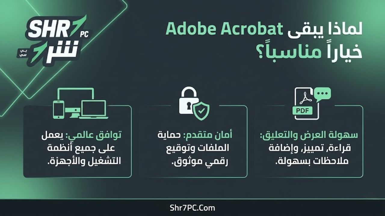 لماذا يبقى Adobe Acrobat Reader خياراً مناسباً؟