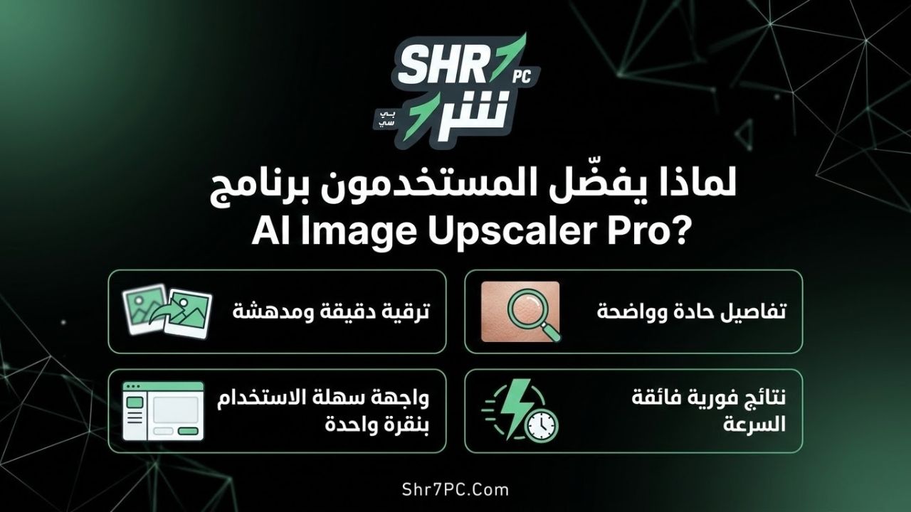 لماذا يفضّل المستخدمون برنامج AI Image Upscaler Pro؟