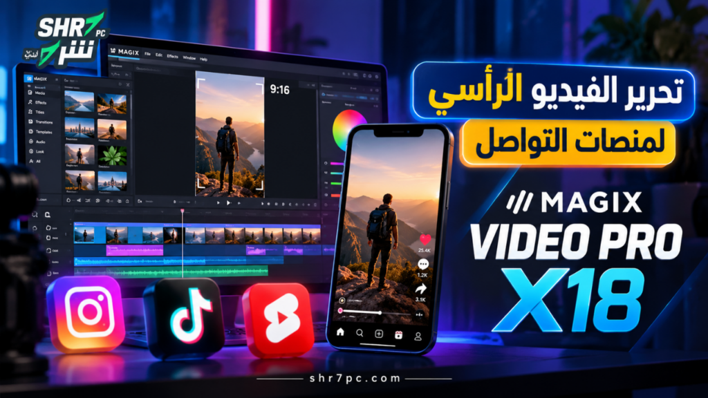تحرير الفيديو الرأسي لمنصات التواصل