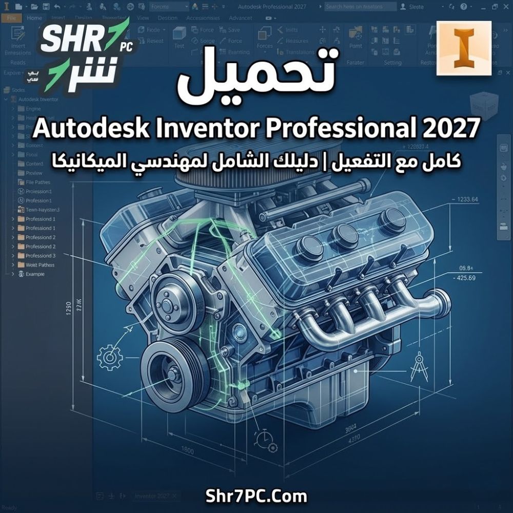 تحميل برنامج Autodesk Inventor Professional 2027 كامل مع التفعيل | حصرياً لمهندسي الميكانيكا