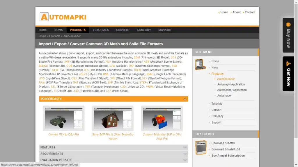تحميل برنامج Automapki Autoconverter حول ملفات 3D في ثوانٍ