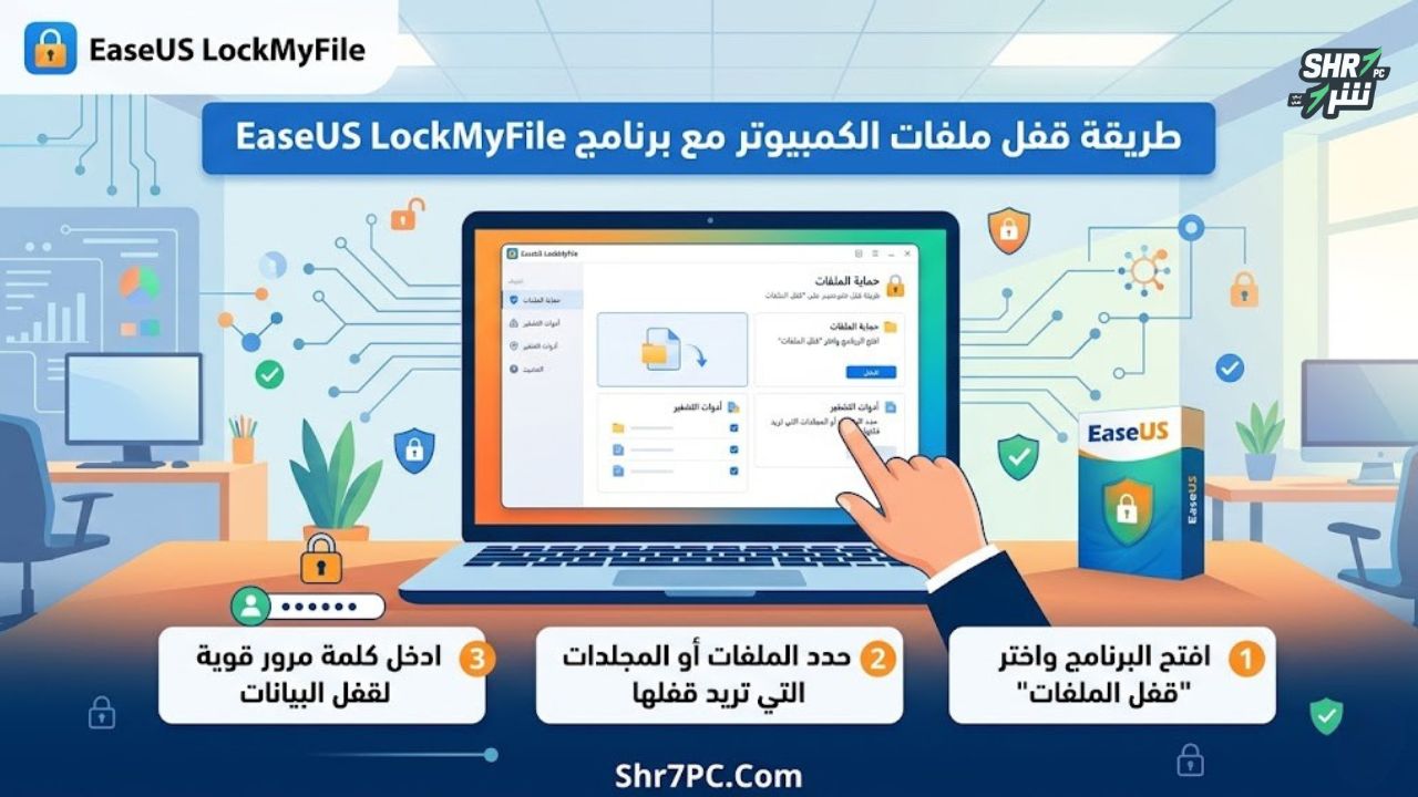 طريقة قفل ملفات الكمبيوتر