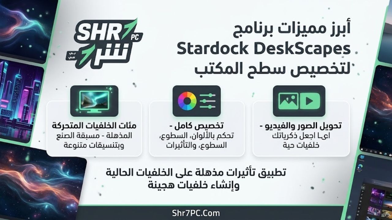 أبرز مميزات Stardock DeskScapes
