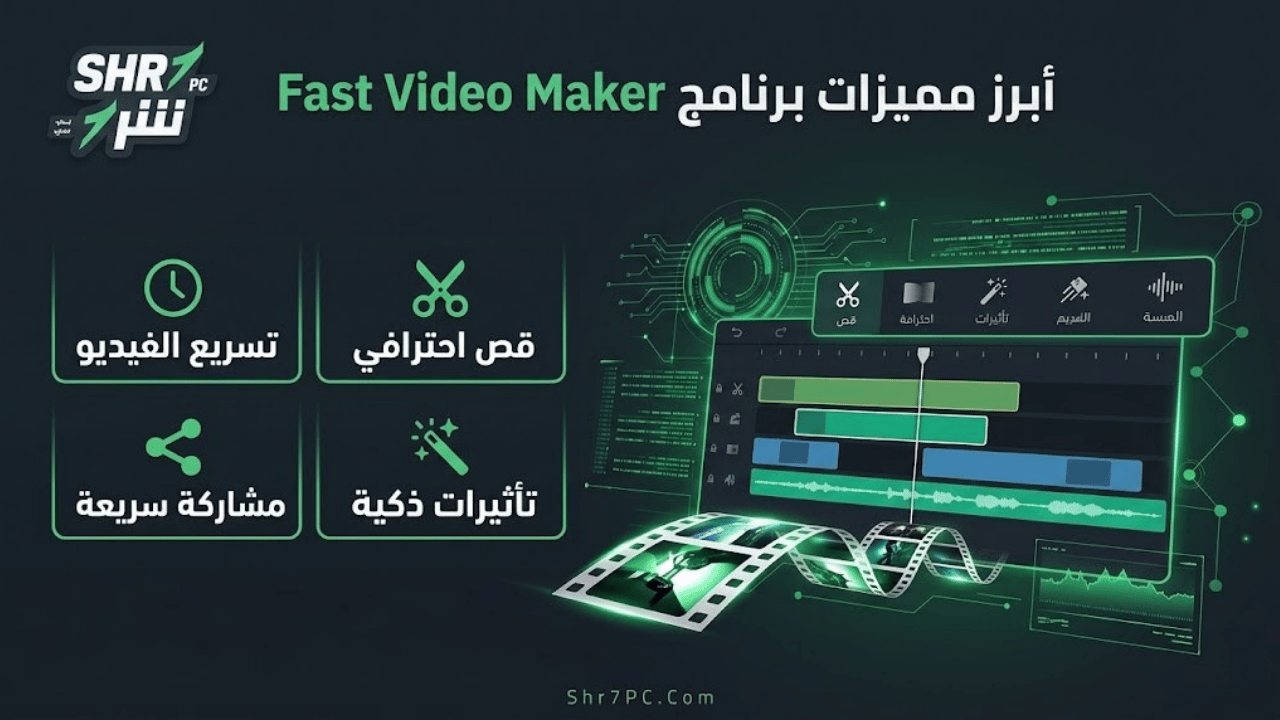 أبرز مميزات برنامج Fast Video Maker