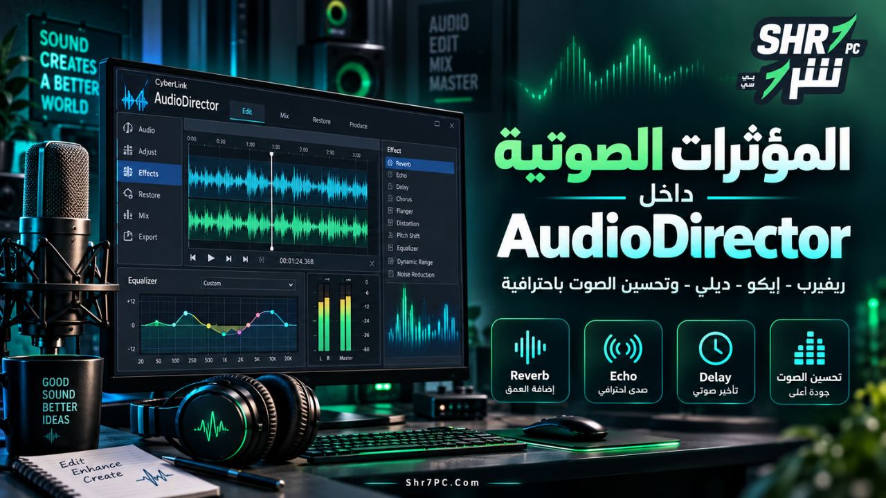 المؤثرات الصوتية داخل AudioDirector