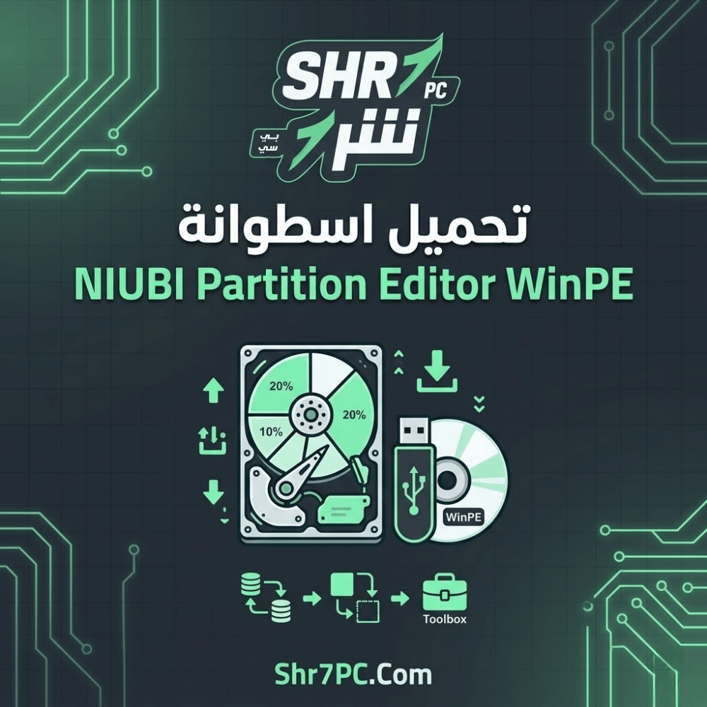 تحميل اسطوانة NIUBI Partition Editor WinPE لحل مشاكل تقسيم الهارد بدون فورمات