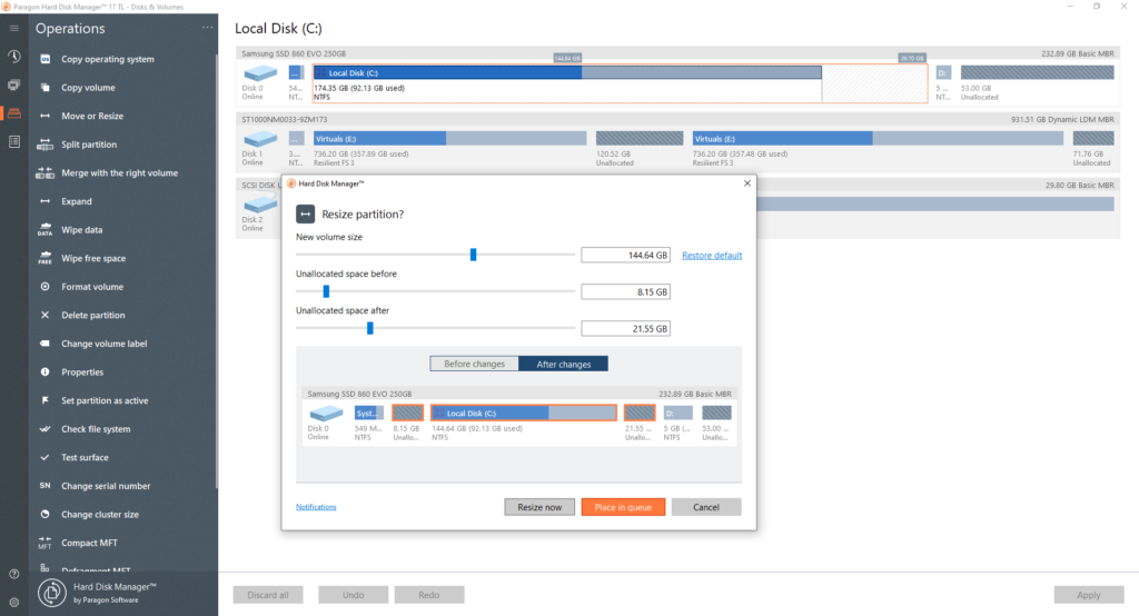 تحميل اسطوانة Paragon Hard Disk Manager لإدارة الأقراص والنسخ الاحتياطي بسهولة