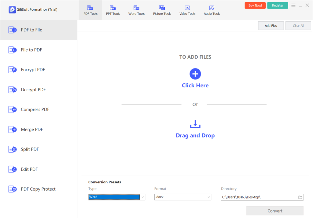 تحميل برنامج GiliSoft Formathor لتحويل PDF والصور والمستندات في برنامج واحد