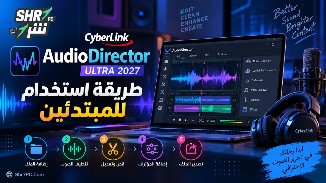 طريقة استخدام CyberLink AudioDirector للمبتدئين