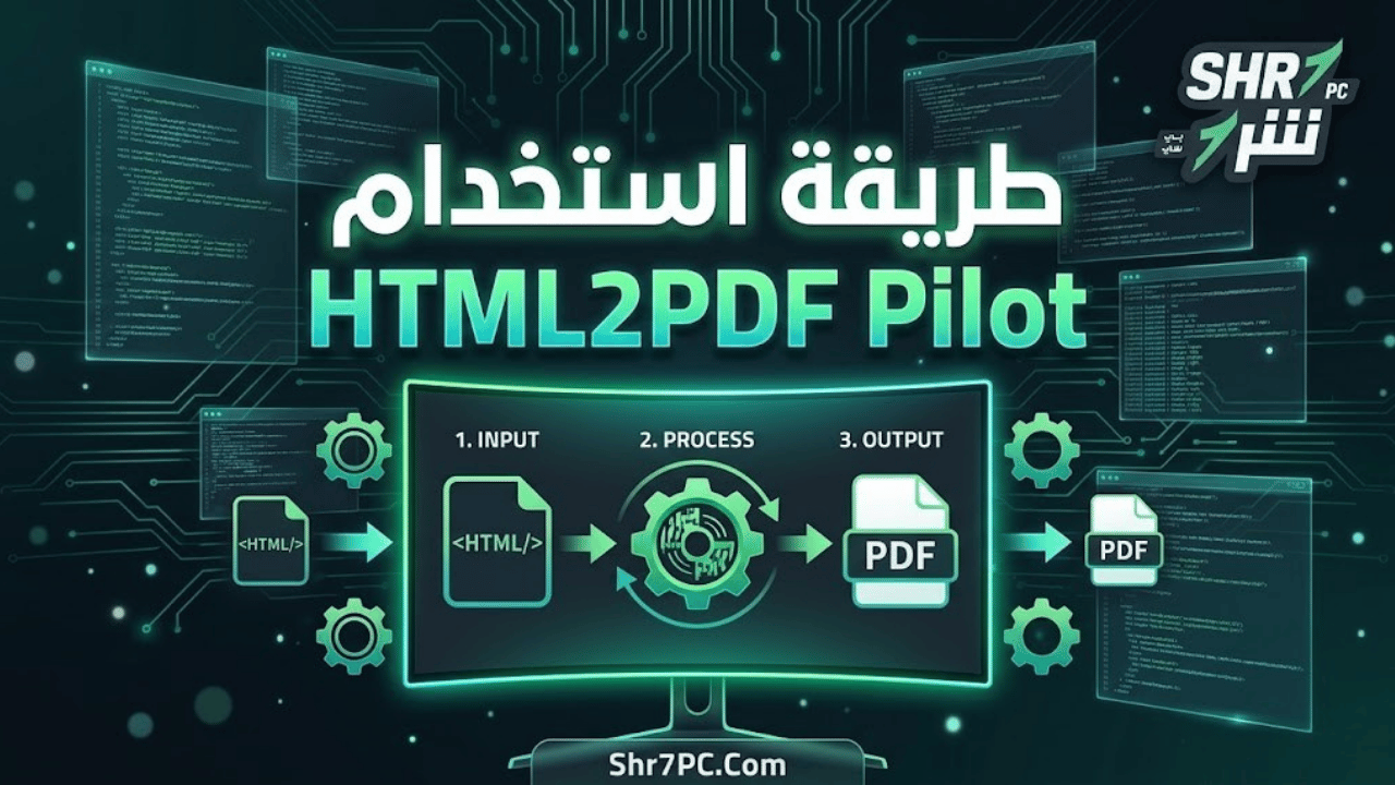 طريقة استخدام HTML2PDF Pilot