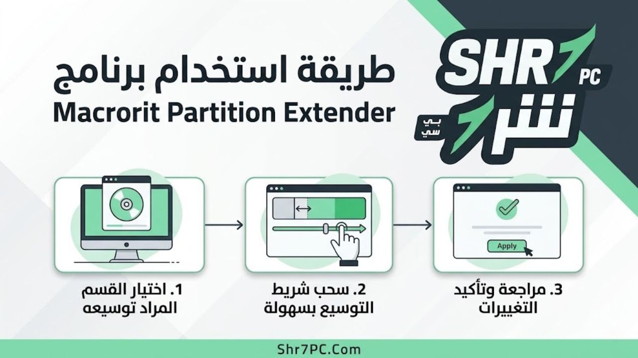 طريقة استخدام برنامج Macrorit Partition Extender