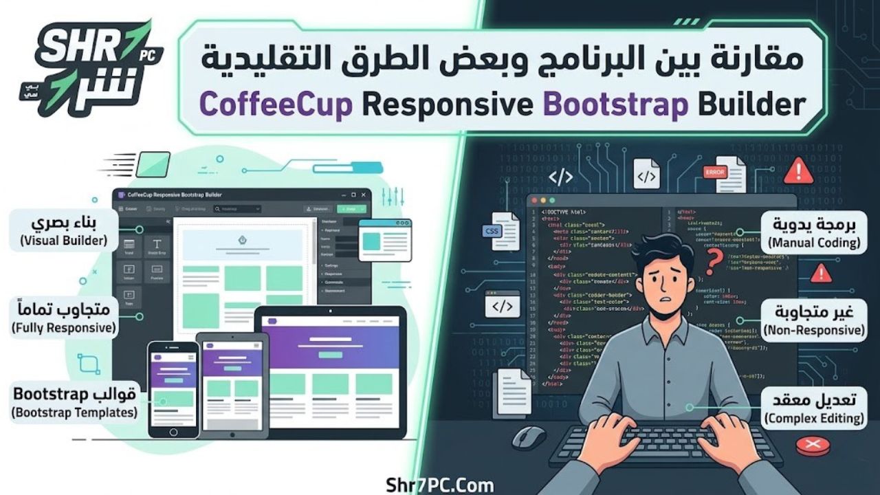 مقارنة بين البرنامج وبعض الطرق التقليدية