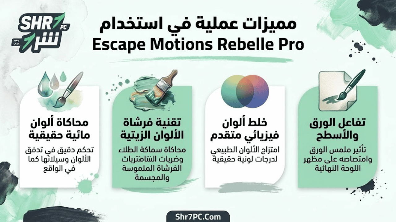 مميزات عملية في استخدام Escape Motions Rebelle Pro