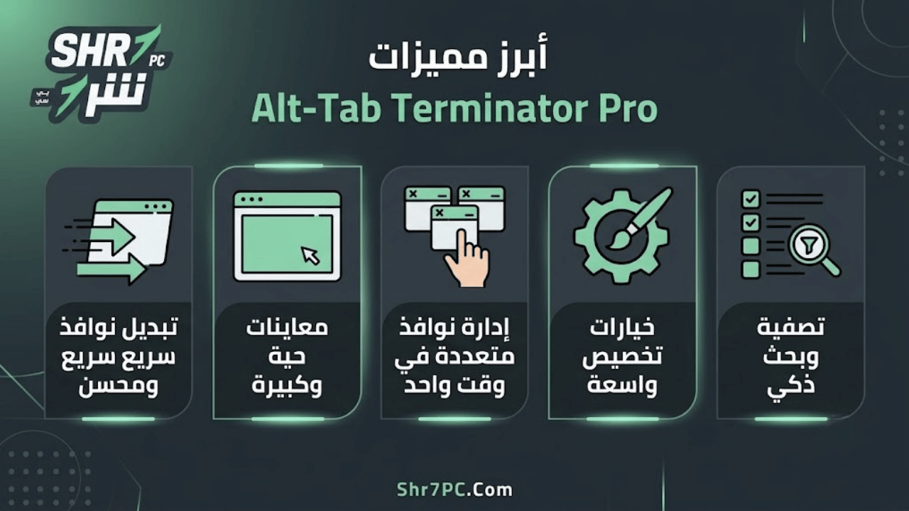 أبرز مميزات Alt-Tab Terminator Pro