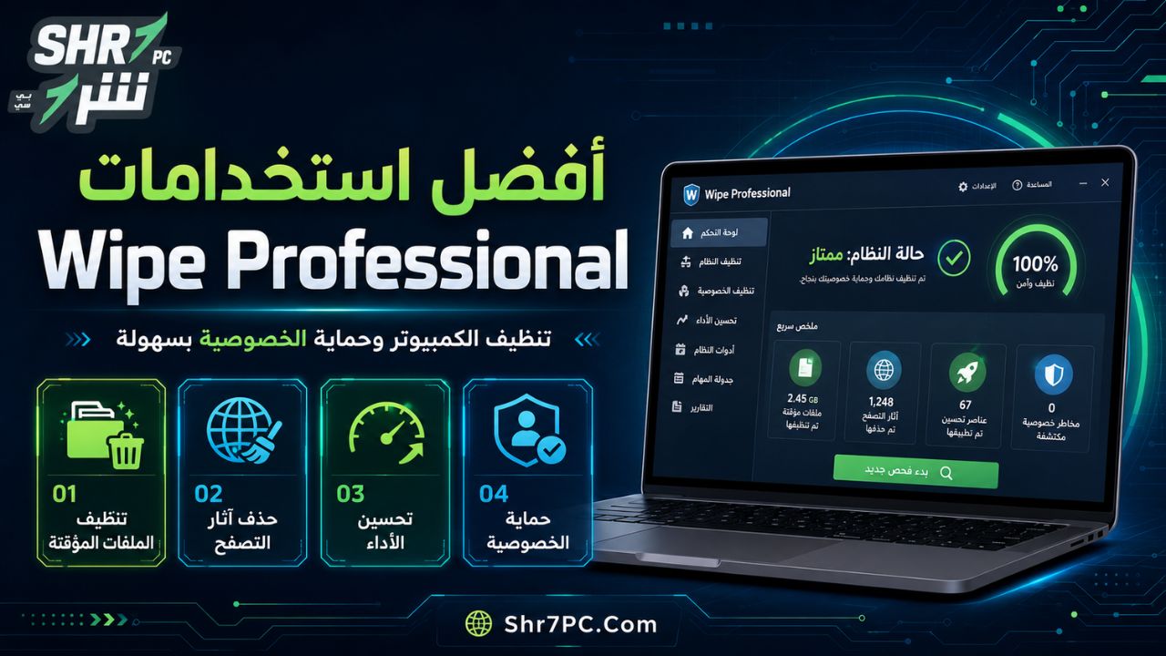 أفضل استخدامات Wipe Professional