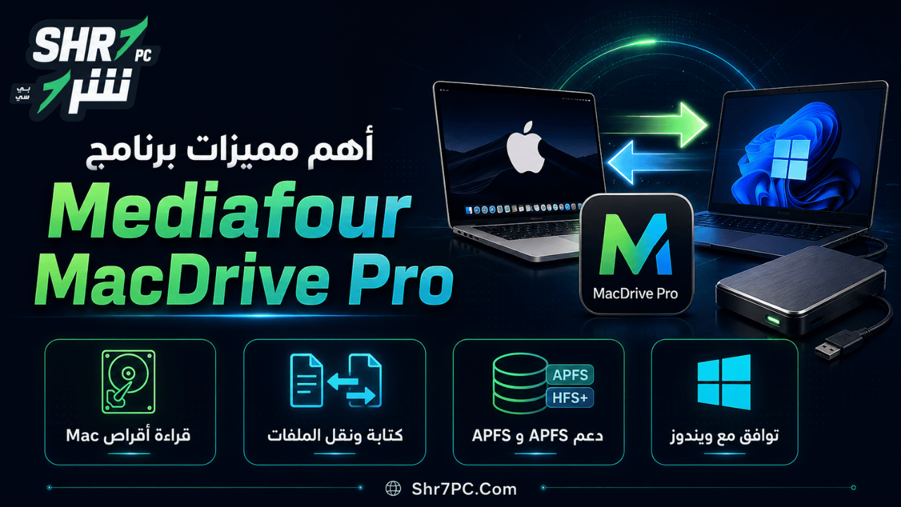 أهم مميزات برنامج Mediafour MacDrive Pro