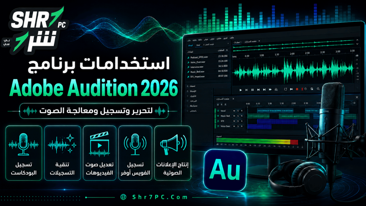 استخدامات برنامج Adobe Audition 2026