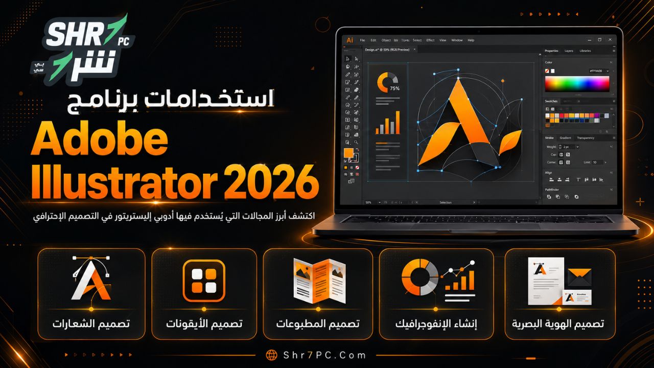 استخدامات برنامج Adobe Illustrator 2026