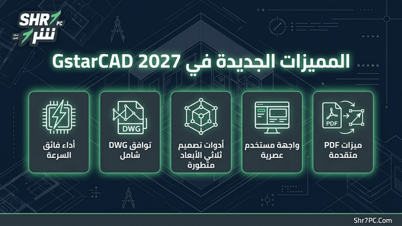 المميزات الجديدة في GstarCAD 2027