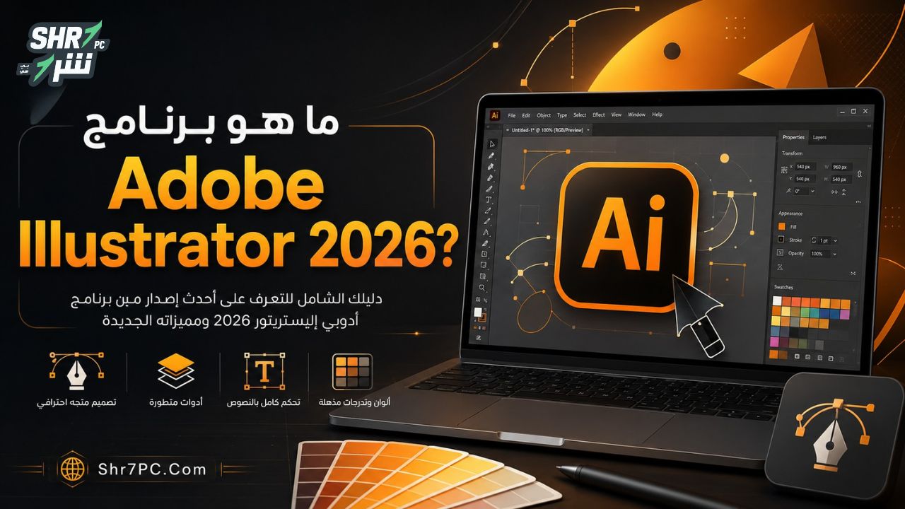 تحميل برنامج Adobe Illustrator 2026 مع الكراك لتصميم الشعارات والرسومات الاحترافية